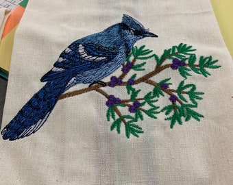 Blue Jay Towel Etsy