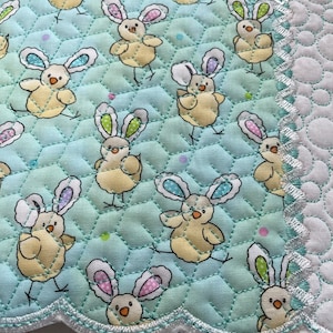 NEW Embroidered Mug RUg mouse pad EASTER fabric Chicks