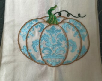 New Tea towel Autumn Fall PUMPKIN gourd