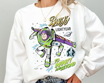 Buzz Lightyear Sweatshirt, To Infinity and Beyond Tee, Toy Story Family Trip, Disney Space Ranger Shirt, Disneyland Trip, Retro Toy Story