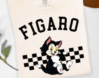 Komfort Farben Figaro Katze Disney Shirt, Retro Figaro Pinocchio T-Shirt, Vintage Komfort Farben Figaro Sweatshirt, Disney Katzenliebhaber Bekleidung