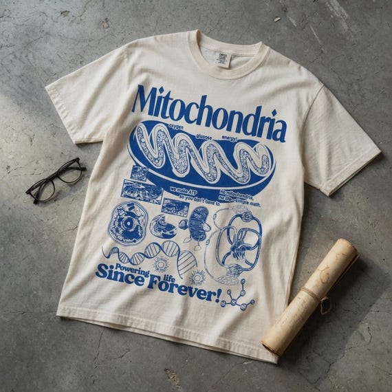 Mitochondria Shirt, Biology Teacher Gift, Science Nerd Tee, Powerhouse of the Cell, ATP Humor Shirt, Medical Student Top, Bio Major Gift