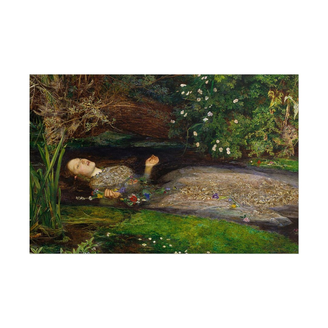 ophelia-painting-rolled-poster-pre-raphaelite-art-print-etsy