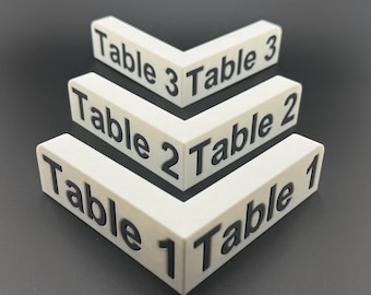 Bunco Table Markers Set of 3 | 3D Printed Bunco Night Game Markers with Winners and Losers Rotation Directions