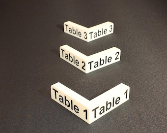 Bunco Table Markers Set of 3 | 3D Printed Bunco Night Game Markers with Winners and Losers Rotation Directions