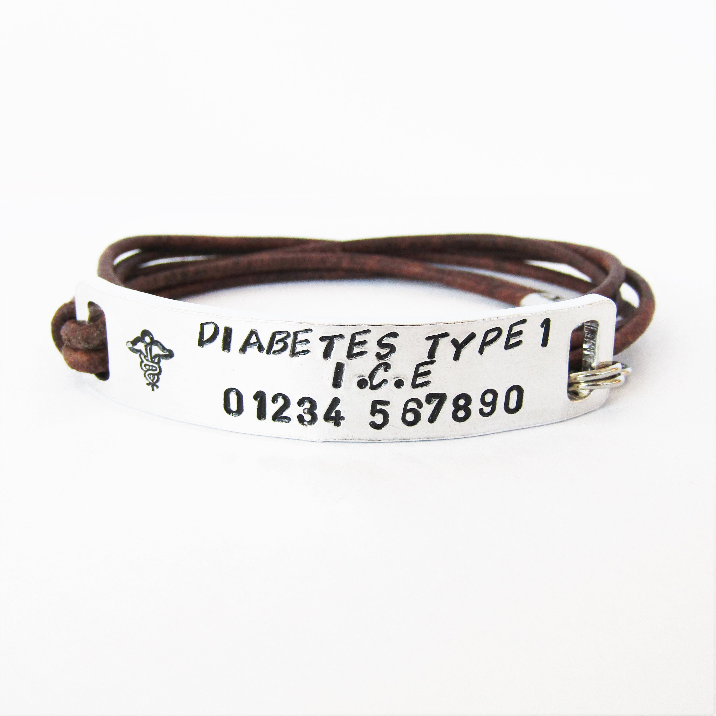 Personalised Medical Bracelet Custom Stamped Medical Etsy