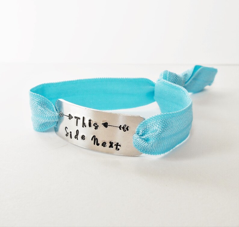 Breastfeeding Bracelet This Side Next Stamped Bracelet - Etsy Nederland
