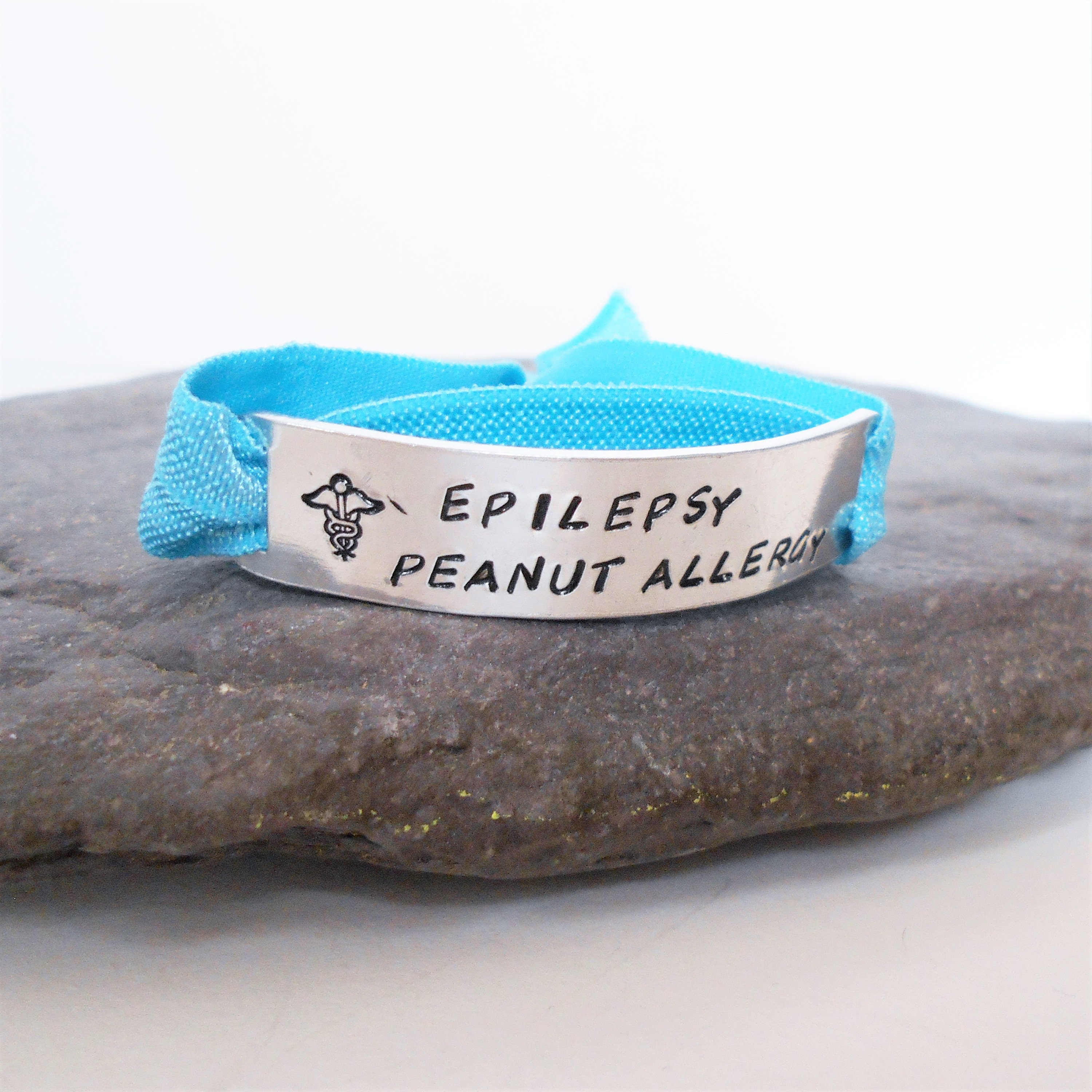 Medical ID Bracelet HandStamped Medical Alert Medical Etsy