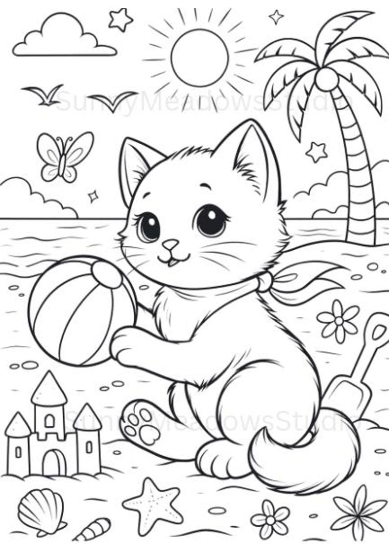 25 Cute Kitten Coloring Pages Printable for Kids | Cat Coloring Book ...