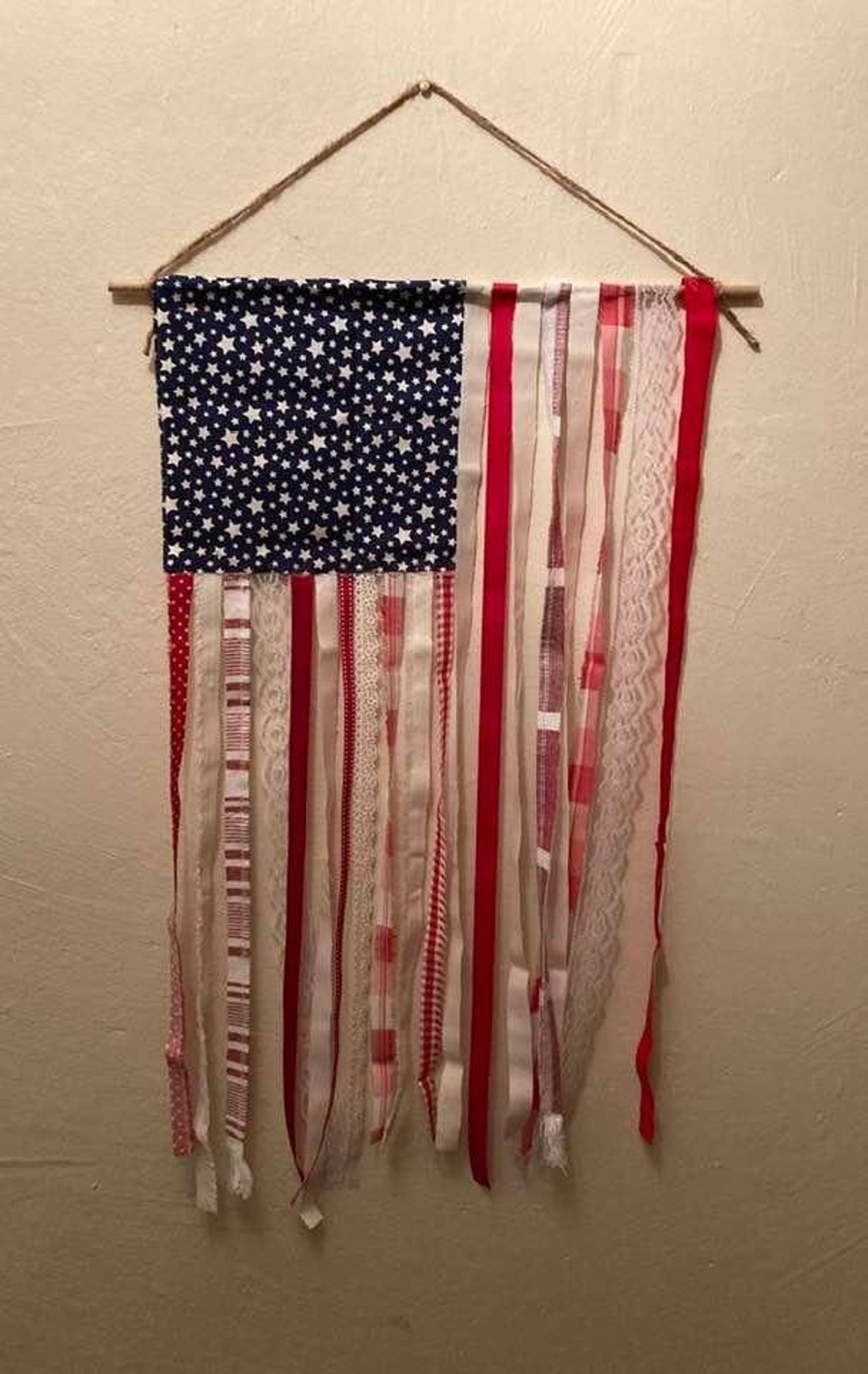 American Rag Flag Farmhouse Flag Porch Decor American Flag | Etsy