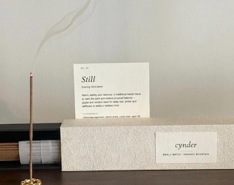 Bâtons d'encens ambrés bois d'agar | Aromathérapie apaisante pour le sommeil, mélange botanique (coffret cadeau)