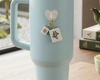 Custom Mahjong Gift Keychain Charm • Miniature Dimsum Food Tumbler Accessory • Phone Charm • Mother's Day