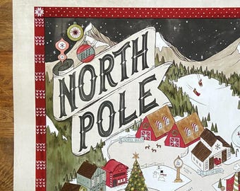 Hand-Drawn North Pole Map Print: Fantasy Style Art (11x14 or 16x20)