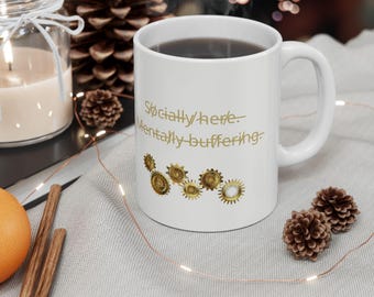 Mental Health Gears mug | Ceramic Coffee Cup
