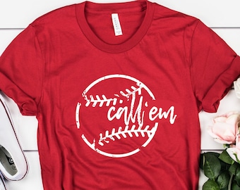 ARKANSAS CALL 'em Baseball shirt | Woo Pig Sooie Shirt Baseball Game Shirt | Baseball shirts for Women | Razorbacks Arkansas Softball Shirt