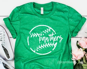 Panthers Baseball shirt | Baseball Tee | Mom Baseball Shirt | Baseball shirts for Women | Panthers Shirt | Softball Shirt Baseball MOM Shirt