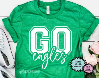 Go EAGLES Shirt | Eagles Football shirt | Eagles Baseball Tee | Eagles Y'all Game Day Shirt | Football Mom Shirt | Eagles Basketball Shirt