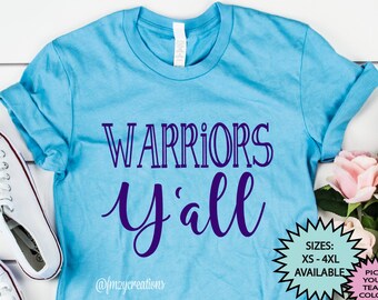 Krieger YALL Shirt | GO WARRIORS Shirt | Krieger Football Game Day Shirt | Fußball Mom Shirt | Krieger Baseball Krieger Basketball