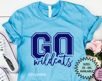 WILDCATS SHIRT | Go Wildcats Football shirt | Game Day Shirt | Wildcats Basketball Shirt Wildcats Soccer | FOOTBALL Mom Shirt Baseball Shirt