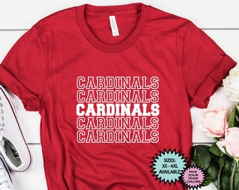 CARDINALS shirt | Cardinals Football shirt |  Game DAY Shirt | Football Mom Shirt | GO Cardinals Shirt | Cardinals Baseball Shirt Basketball