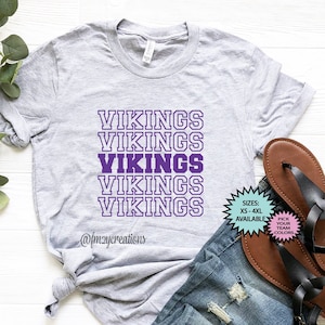 Vikings Shirt Vikings FOOTBALL Shirt Vikings YALL Shirt Game Day Shirt Football Mom shirts GO Vikings Baseball Vikings Basketball image 1