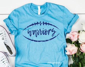 WARRIORS Football shirt | Go Warriors Shirt | Warriors Yall Shirt | Football Game Day Shirt | Football Shirt | Football Mom Shirt