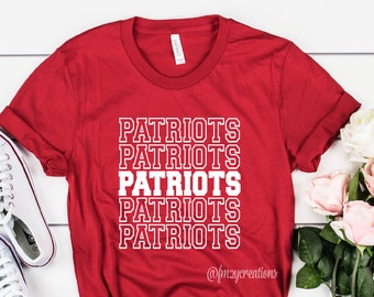 Maglia Patriots / Maglia da giorno della partita / Maglia da calcio Patriots / Maglia da giorno della partita di calcio / Magliette da calcio per donne / New England / Mamma Calcio