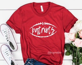 Patriots Football shirt | Football Tee | Football Shirt for Women | Football MOM Shirt | Patriots Shirt | Game Day Shirt | High school shirt