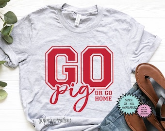 ARKANSAS Shirt | GO PIG or Go Home | Woo Pig Shirt | Football Game Day Shirt | Football shirts for Women | Razorbacks Shirt Arkansas