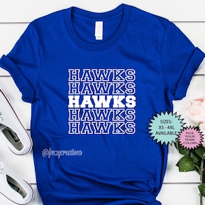 HAWKS Shirt | Hawks Football Shirt | Football Game Day Shirt | GO Hawks Football Mom shirts | Hawks Baseball Shirt | HAWKS Basketball Shirt