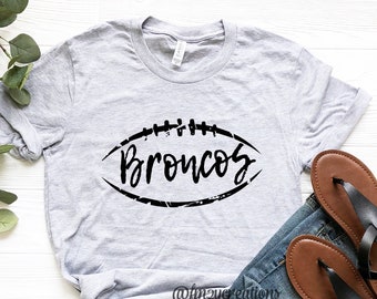 Broncos Football shirt | Football Tee | Football Game Shirt | Football shirts for Women | Boise State | Denver | MOM Football Shirt