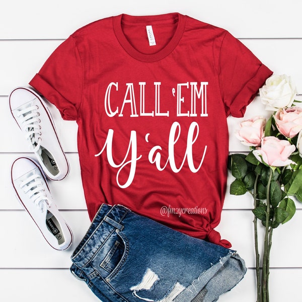 ARKANSAS CALL 'em YALL Football shirt | Woo Pig Sooie Shirt Football Game Shirt | Football shirts for Women | Razorbacks Shirt Arkansas