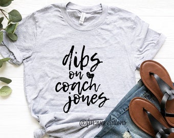 Coach&#39;s Wife shirt | Custom Coach Shirt | Dibs on the Coach Shirt | Coach&#39;s Wife | Baseball Shirt | Baseball shirts for Women | Baseball Mom