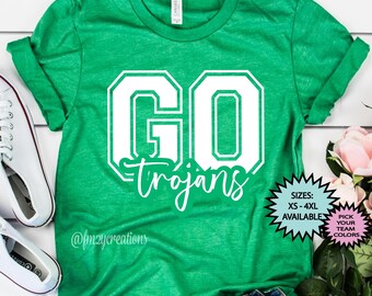 GO TROJANS Football Shirt, Trojans Mom Tee, Trojans Baseball, Trojans Basketball, Trojans Spiel Shirt, Trojans Nation Shirt, Trojans Fußball