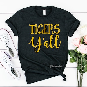 TIGERS YALL Football shirt | Tigers Shirt | Football Game Day Shirt | Football Mom ShirtTIGERS Basketball Shirt | Tigers Baseball Shirt