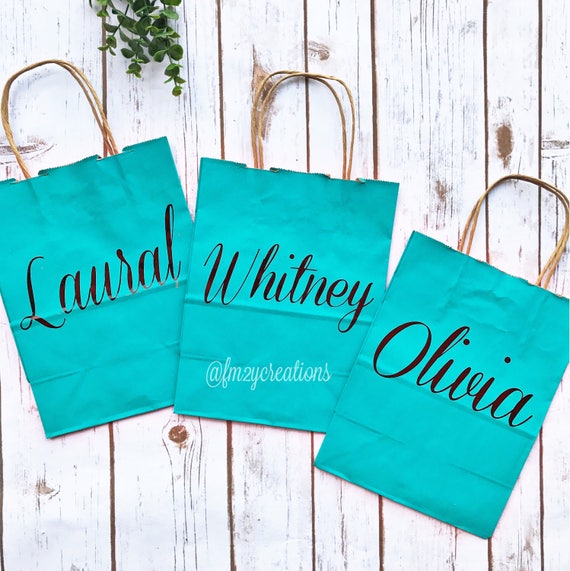 Items similar to Personalized GIFT BAGS Custom gift bags Wedding gift bags Gift Bags for