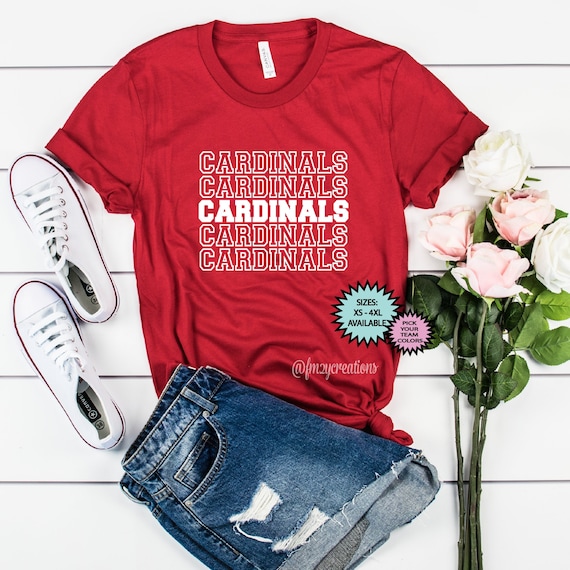 CARDINALS shirt | Cardinals Football shirt |  Game DAY Shirt | Football Mom Shirt | GO Cardinals Shirt | Cardinals Baseball Shirt Basketball