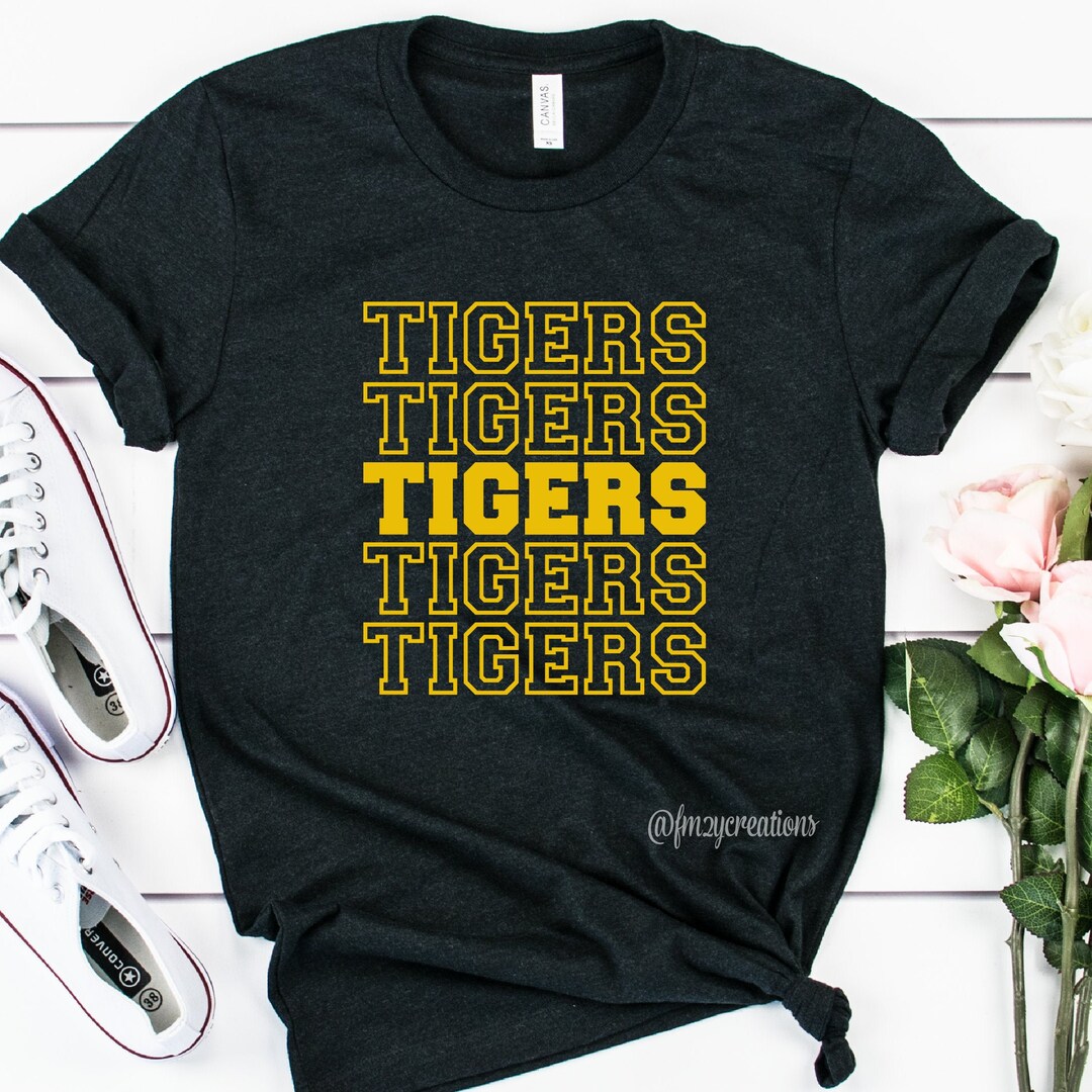 TIGERS Shirt Tigers Football Shirt Game Day Shirt Tigers Etsy