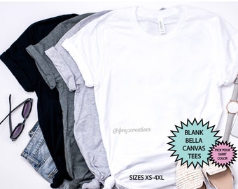 Plain Bella Canvas Shirt | Soft Plain Tee Blank Bella Canvas Shirt | DIY Shirt Bella Canvas Shirt | UNISEX Bella Canvas Tees | Blank Shirt