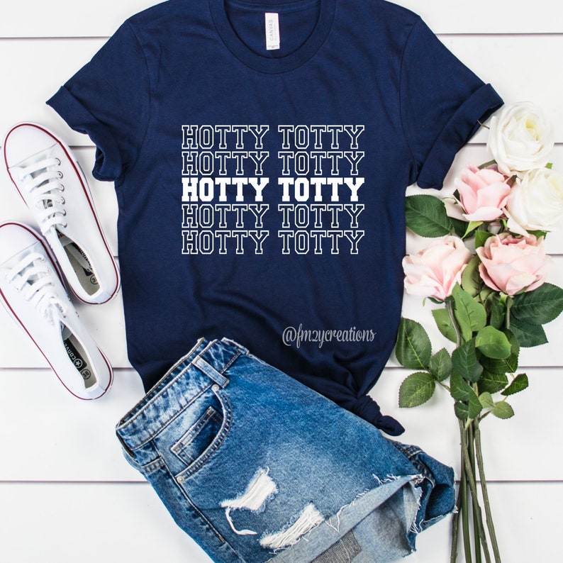 Hotty Totty shirt Rebels Football Tee Football shirts for Women Hotty Totty Football Shirt Rebels Shirt Ole Miss NAVY W/ WHITE