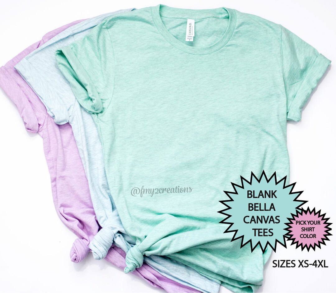 Plain Blank Shirt | Bella Canvas Shirt | DIY Shirt | PLAIN Bella Canvas ...