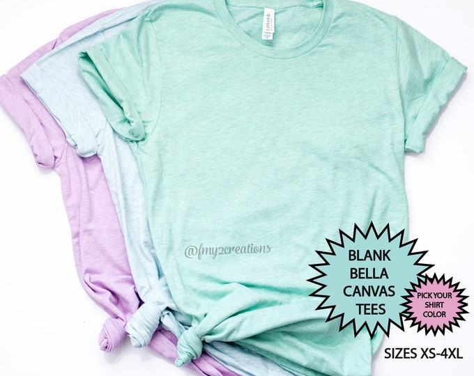 Bella Canvas Blank Shirt, Bella Canvas T-shirt, Plain Bella Canvas ...