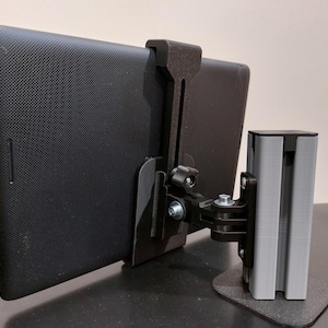 Soporte para tablet de simulación de carreras para plataforma de aluminio