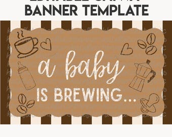 Baby braut sich zusammen | Canva Vorlage | DIGITALE DATEI