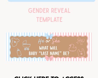 Custom Walgreens Banner Design | 2x6ft Banner (Digital Download) | "Gender Reveal"