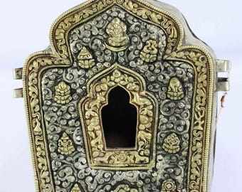 9 inch, Copper Handmade Ghau Silver Plated, Gold Plated