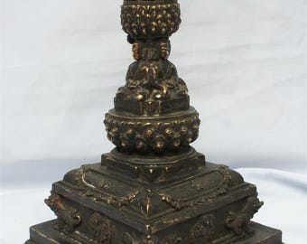 9 inch, Stupa Statue, Antique Finishing
