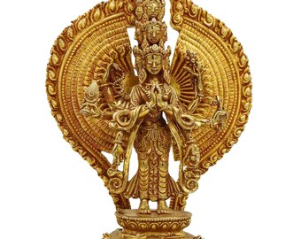 6 inch, Buddhist Statue Of Sahasrabhuja Avalokitesvara, Fine Quality