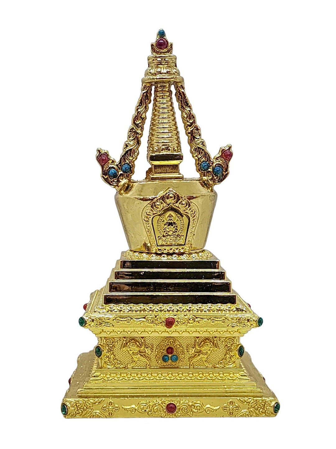 7 Inch, Stupa, Buddhist Statue, Stone Setting - Etsy