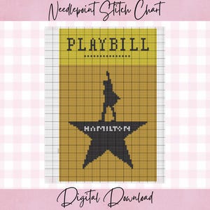 Programa de mano de Hamilton - Patrón digital de punto de aguja - Malla 18